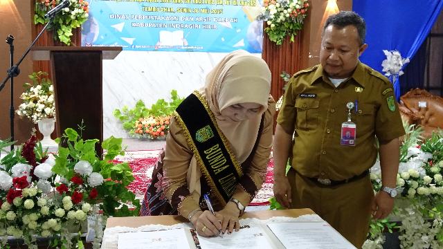 Dorong Budaya Baca, Pemkab Inhil Gelar Bimtek Literasi Informasi dan Canangkan Program DAK Nonfisik 2025