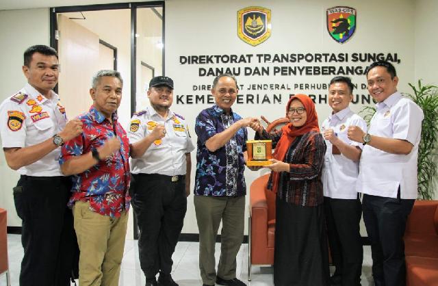 Komitmen Pemda Inhil, Pj Bupati Inhil  Sambangi Kementrian Perhubungan RI