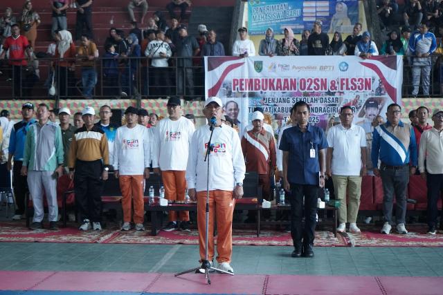 Bupati Indragiri Hilir Resmi Buka O2SN, FLS2N, dan GSI Tingkat SD, SMP se-Kabupaten Inhil